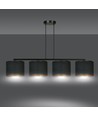 Hilde 4 Sort pendellampe - Ø20 cm, E27, 230V, uden lyskilde