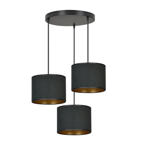 Hilde 3 Premium Sort pendellampe - Ø20 cm, E27, 230V, uden lyskilde