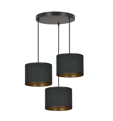 Hilde 3 Premium Sort pendellampe - Ø20 cm, E27, 230V, uden lyskilde