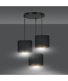 Hilde 3 Premium Sort pendellampe - Ø20 cm, E27, 230V, uden lyskilde