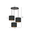 Hilde 3 Premium Sort pendellampe - Ø20 cm, E27, 230V, uden lyskilde