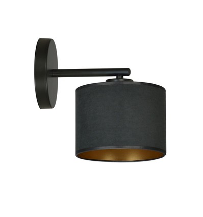 Hilde K1 Sort væglampe - Ø20 cm, E27, 230V, uden lyskilde