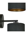 Hilde K1 Sort væglampe - Ø20 cm, E27, 230V, uden lyskilde