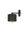 Hilde K1 Sort væglampe - Ø20 cm, E27, 230V, uden lyskilde
