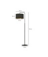 Hilde LP1 Sort gulvlampe - Ø35 cm, E27, 230V, uden lyskilde