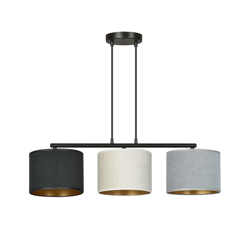 Hilde 3 Sort Mix pendellampe - Ø20 cm, E27, 230V, uden lyskilde