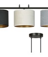Hilde 3 Sort Mix pendellampe - Ø20 cm, E27, 230V, uden lyskilde