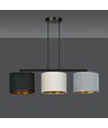 Hilde 3 Sort Mix pendellampe - Ø20 cm, E27, 230V, uden lyskilde