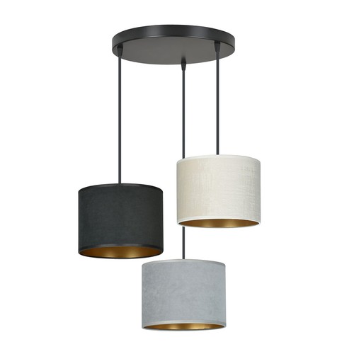 Hilde 3 Sort Premium Mix pendellampe - Ø20 cm, E27, 230V, uden lyskilde