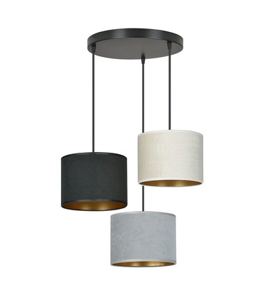 Hilde 3 Sort Premium Mix pendellampe - Ø20 cm, E27, 230V, uden lyskilde