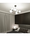 Bior 6 Sort loftslampe - Ø15 cm, E14, 230V, uden lyskilde