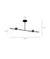 Bior 6 Sort loftslampe - Ø15 cm, E14, 230V, uden lyskilde