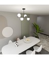 Bior 4 Sort loftslampe - Ø15 cm, E14, 230V, uden lyskilde