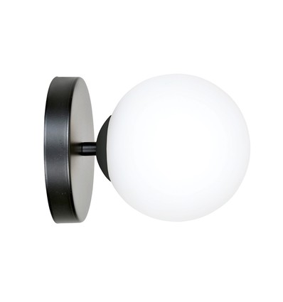 Bior K1 Sort væglampe - Ø15 cm, E14, 230V, uden lyskilde