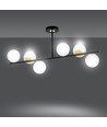 Floki 6 Sort/Guld loftslampe - Ø15 cm, E14, 230V, uden lyskilde