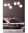 Floki 6 Sort/Guld loftslampe - Ø15 cm, E14, 230V, uden lyskilde