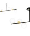 Floki 6 Sort/Guld loftslampe - Ø15 cm, E14, 230V, uden lyskilde