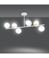 Floki 6 Hvid/Guld loftslampe - Ø15 cm, E14, 230V, uden lyskilde