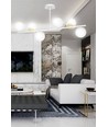 Floki 6 Hvid/Guld loftslampe - Ø15 cm, E14, 230V, uden lyskilde