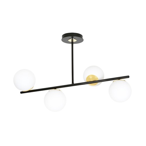 Floki 4 Sort/Guld loftslampe - Ø15 cm, E14, 230V, uden lyskilde