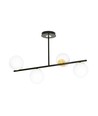 Floki 4 Sort/Guld loftslampe - Ø15 cm, E14, 230V, uden lyskilde