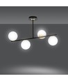 Floki 4 Sort/Guld loftslampe - Ø15 cm, E14, 230V, uden lyskilde