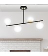 Floki 4 Sort/Guld loftslampe - Ø15 cm, E14, 230V, uden lyskilde