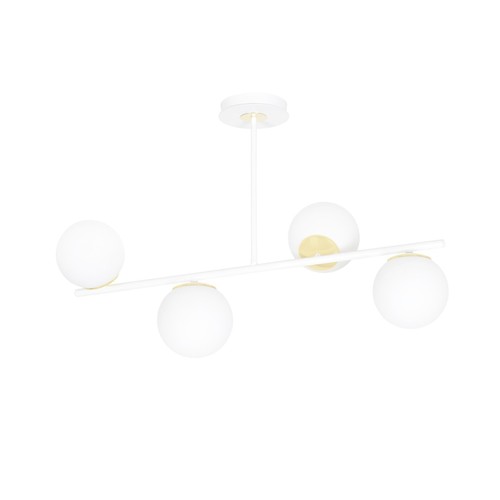 Floki 4 White-gold loftslampe - Ø15 cm, E14, 230V, uden lyskilde