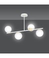 Floki 4 White-gold loftslampe - Ø15 cm, E14, 230V, uden lyskilde