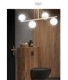 Floki 4 White-gold loftslampe - Ø15 cm, E14, 230V, uden lyskilde