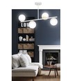 Floki 4 White-gold loftslampe - Ø15 cm, E14, 230V, uden lyskilde