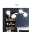 Floki 4 White-gold loftslampe - Ø15 cm, E14, 230V, uden lyskilde