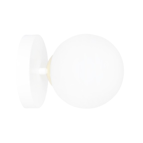 Floki K1 White-gold væglampe - Ø15 cm, E14, 230V, uden lyskilde