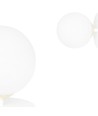 Floki K1 White-gold væglampe - Ø15 cm, E14, 230V, uden lyskilde