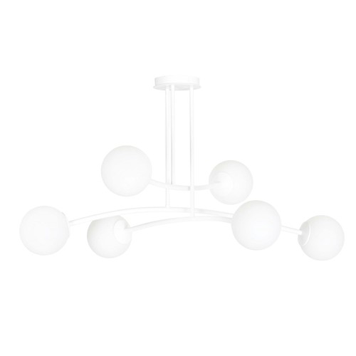 Halldor 6 Hvid loftslampe - Ø15 cm, E14, 230V, uden lyskilde