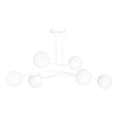Halldor 6 Hvid loftslampe - Ø15 cm, E14, 230V, uden lyskilde
