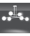 Halldor 6 Hvid loftslampe - Ø15 cm, E14, 230V, uden lyskilde