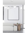 Halldor 6 Hvid loftslampe - Ø15 cm, E14, 230V, uden lyskilde