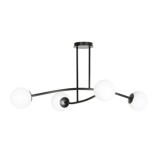 Halldor 4 Sort loftslampe - Ø15 cm, E14, 230V, uden lyskilde