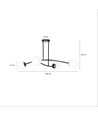 Halldor 4 Sort loftslampe - Ø15 cm, E14, 230V, uden lyskilde