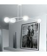 Halldor 4 Hvid loftslampe - Ø15 cm, E14, 230V, uden lyskilde
