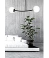 Halldor 2 Sort loftslampe - Ø15 cm, E14, 230V, uden lyskilde