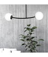Halldor 2 Sort loftslampe - Ø15 cm, E14, 230V, uden lyskilde