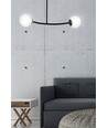 Halldor 2 Sort loftslampe - Ø15 cm, E14, 230V, uden lyskilde