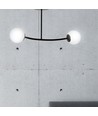 Halldor 2 Sort loftslampe - Ø15 cm, E14, 230V, uden lyskilde