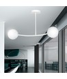 Halldor 2 Hvid loftslampe - Ø15 cm, E14, 230V, uden lyskilde