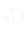 Halldor 2 Hvid loftslampe - Ø15 cm, E14, 230V, uden lyskilde