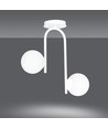 Kalf 2 Hvid loftslampe - Ø15 cm, E14, 230V, uden lyskilde