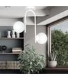 Kalf 2 Hvid loftslampe - Ø15 cm, E14, 230V, uden lyskilde