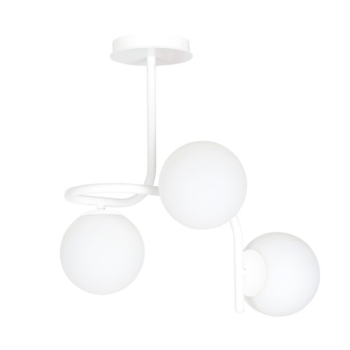 Kalf 3 Hvid loftslampe - Ø15 cm, E14, 230V, uden lyskilde